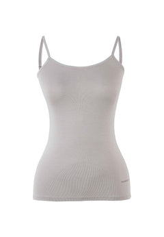 Alina Modal-Mix Singlet Top Grey Melange