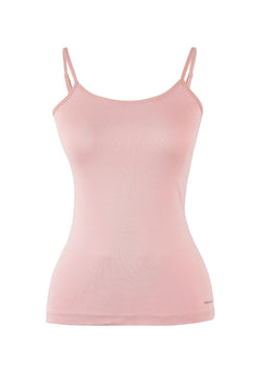 Alina Modal-Mix Singlet Top Dusty Pink