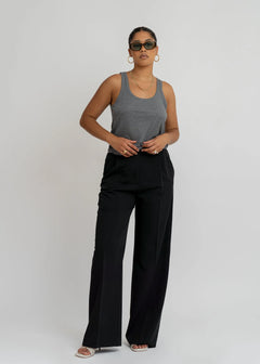 Jagger Getailleerde Broek Zwart