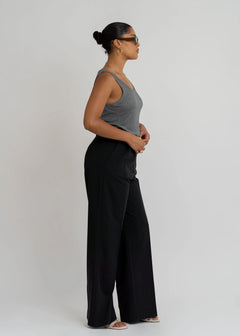 Jagger Getailleerde Broek Zwart