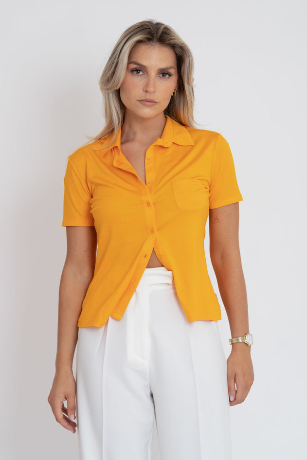 Alice Short Sleeve Shirt Orange
