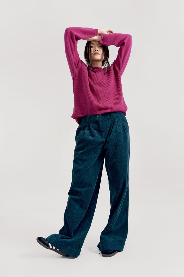 Atlanta Wool Blend Jumper Fuschia