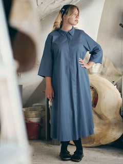 Ellie Twill Dress Vintage Indigo Blue