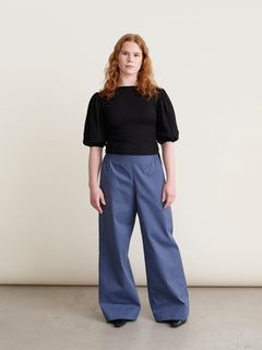 Ellie Twill Pants Vintage Indigo Blue