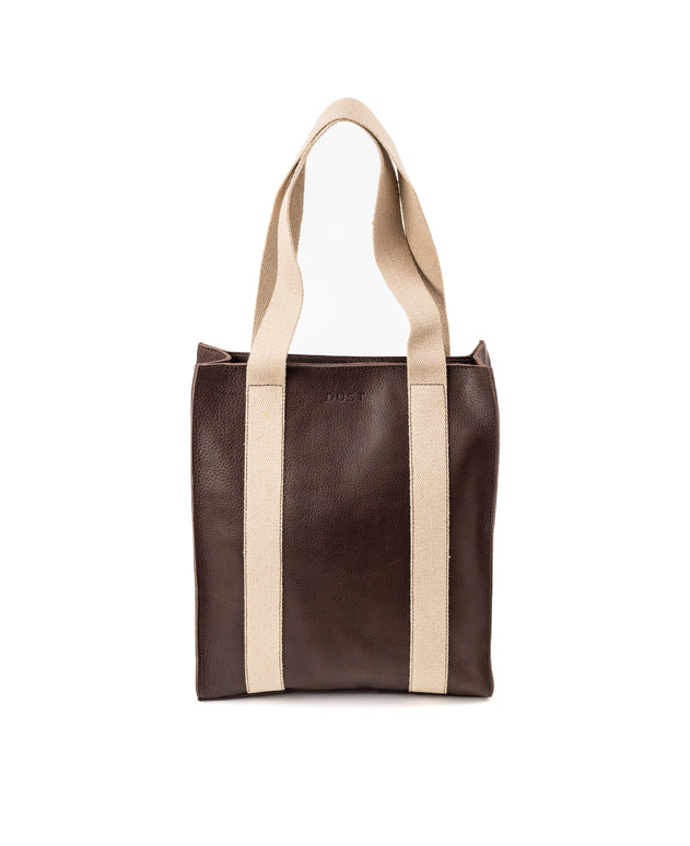 Leather Tote Manhattan Collection Coffee