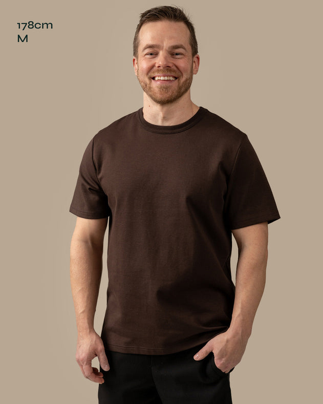 Ajaton T-Shirt Dark Brown