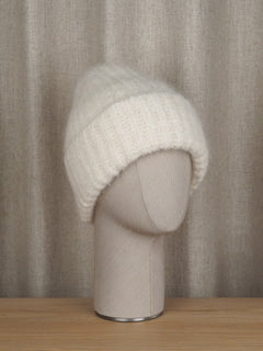 Angie Alpaca Blend Chunky Beanie Cream