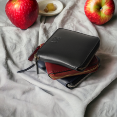 Kivik Apple Leather Small Zip Wallet