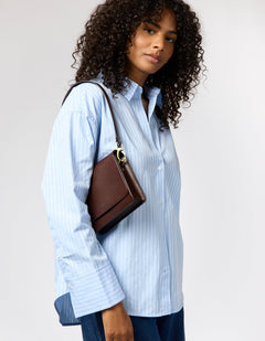 Audrey Mini Tas Chocoladebruin