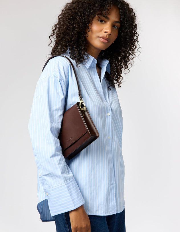Audrey Mini Tas Chocoladebruin