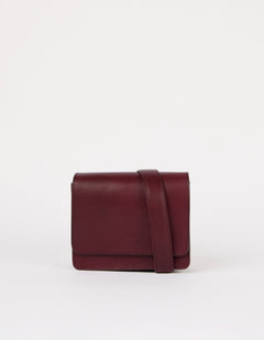 Audrey Mini Tas Donkerkersrood