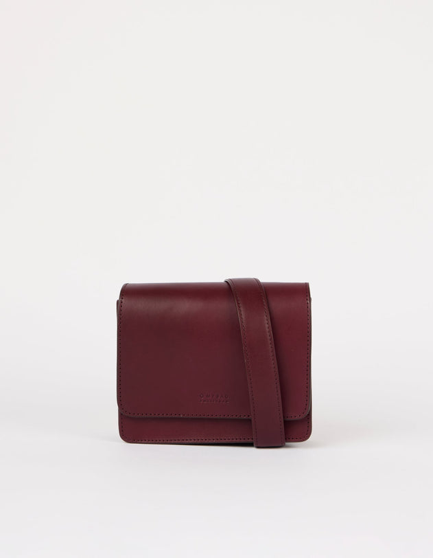 Audrey Mini Tas Donkerkersrood
