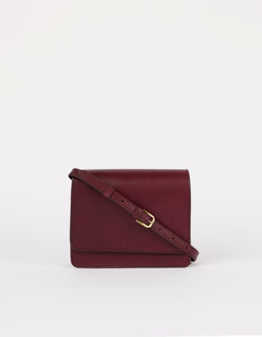 Audrey Mini Tas Donkerkersrood