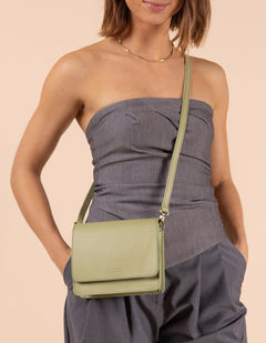 Audrey Mini Bag Classic Leather Tea Green