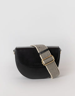 Ava Black Classic Leather Bag