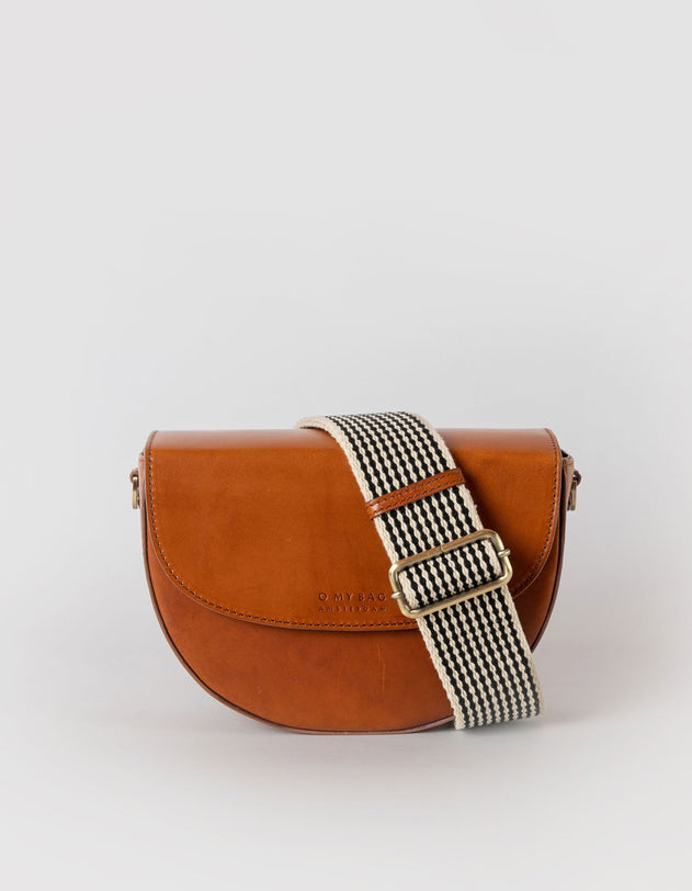 Ava Cognac Classic Leather Bag