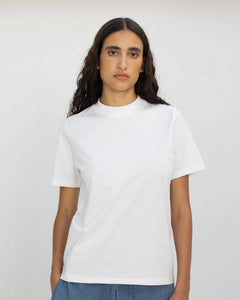 Unisex Big Collar T-shirt Classic White