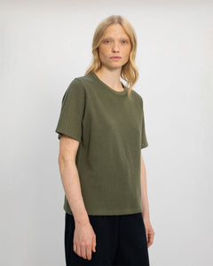 Ribbed Unisex T-Shirt Green