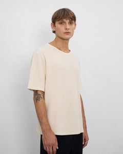 Ribbed T-Shirt Beige