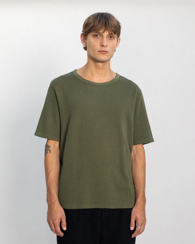 Ribbed T-Shirt Green