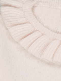 Baby's Ruffled Cashmere Sweater Ivory