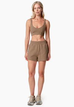 Bella Wafel Croptop Gravel