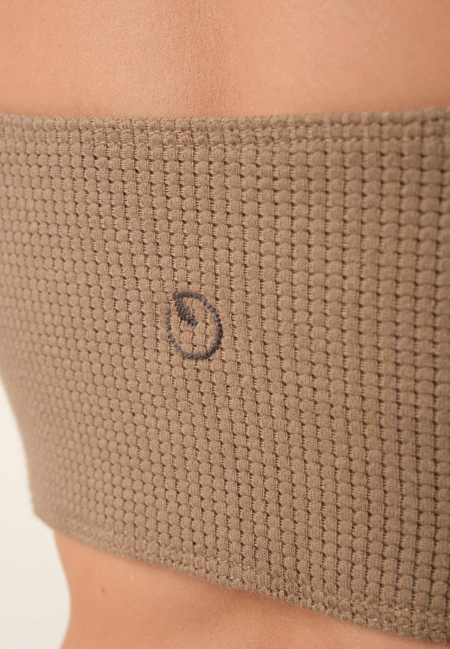 Bella Wafel Croptop Gravel