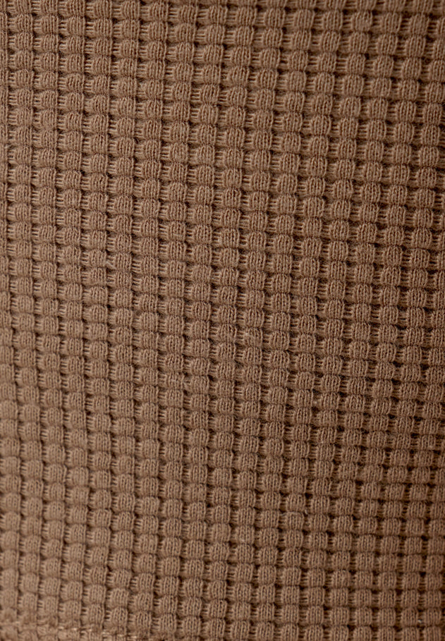 Bella Wafel Croptop Gravel