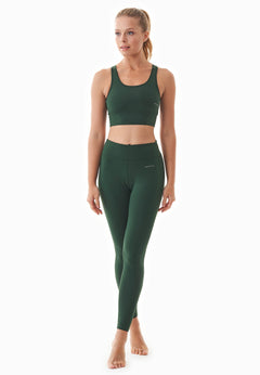 Lenna High Waist Organic Cotton Leggings Amazonas Green