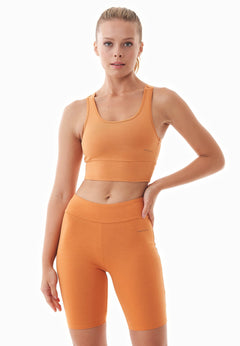 Betsyy Organic Cotton Bralette Apricot Tan