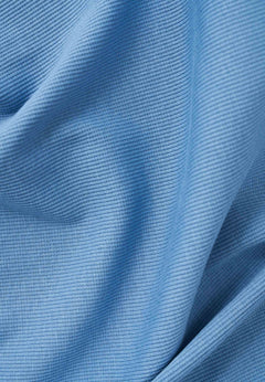 Sonnia Geribbeld Croptop Blue Fog