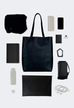 Basic Zwarte Schoudertas