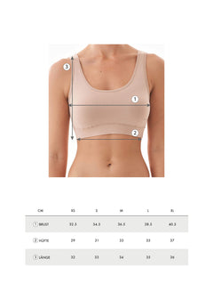 Brianna Modal Blend Bralette Beige