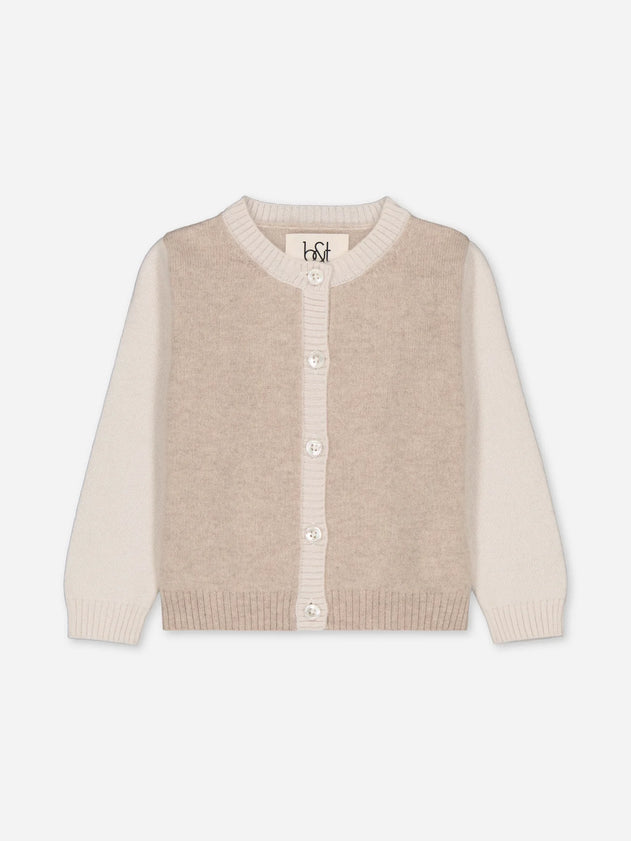 Baby's Cashmere Cardigan Colorblock Beige