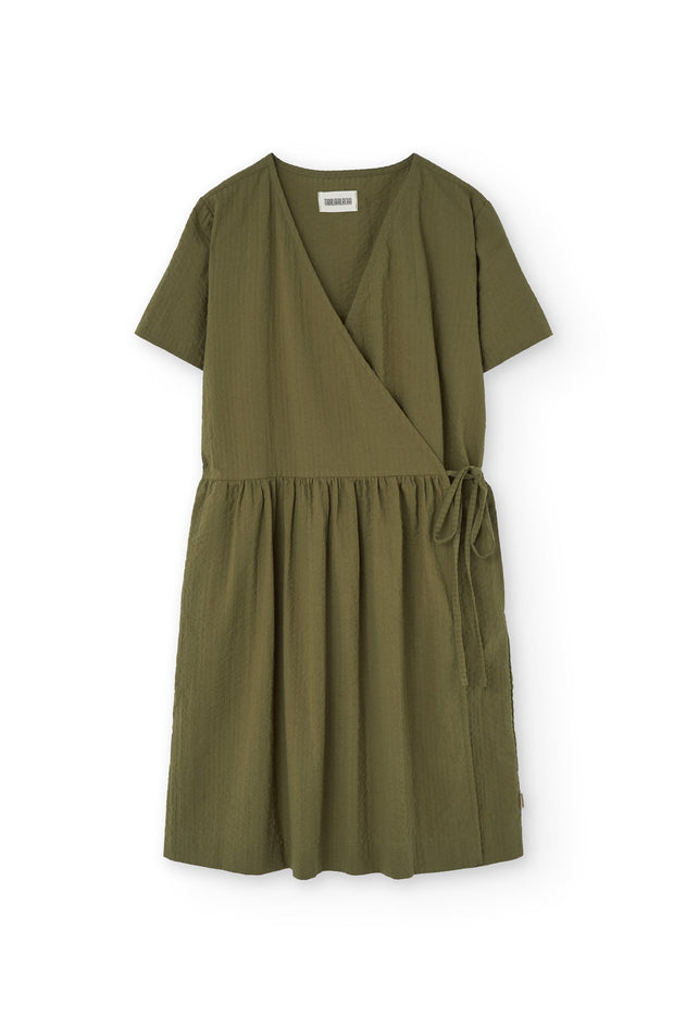 Benoit Wrap Dress Green