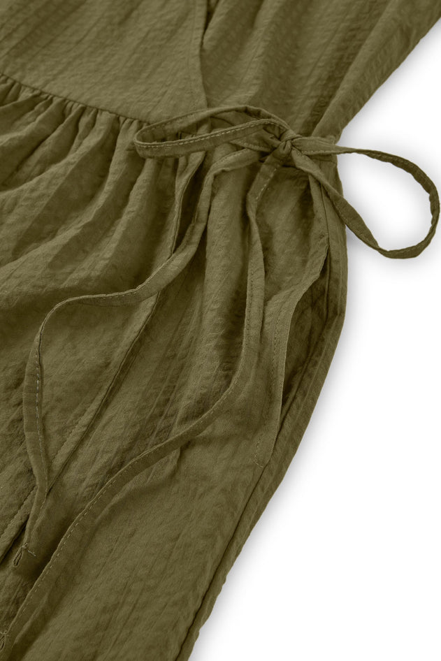 Benoit Wrap Dress Green