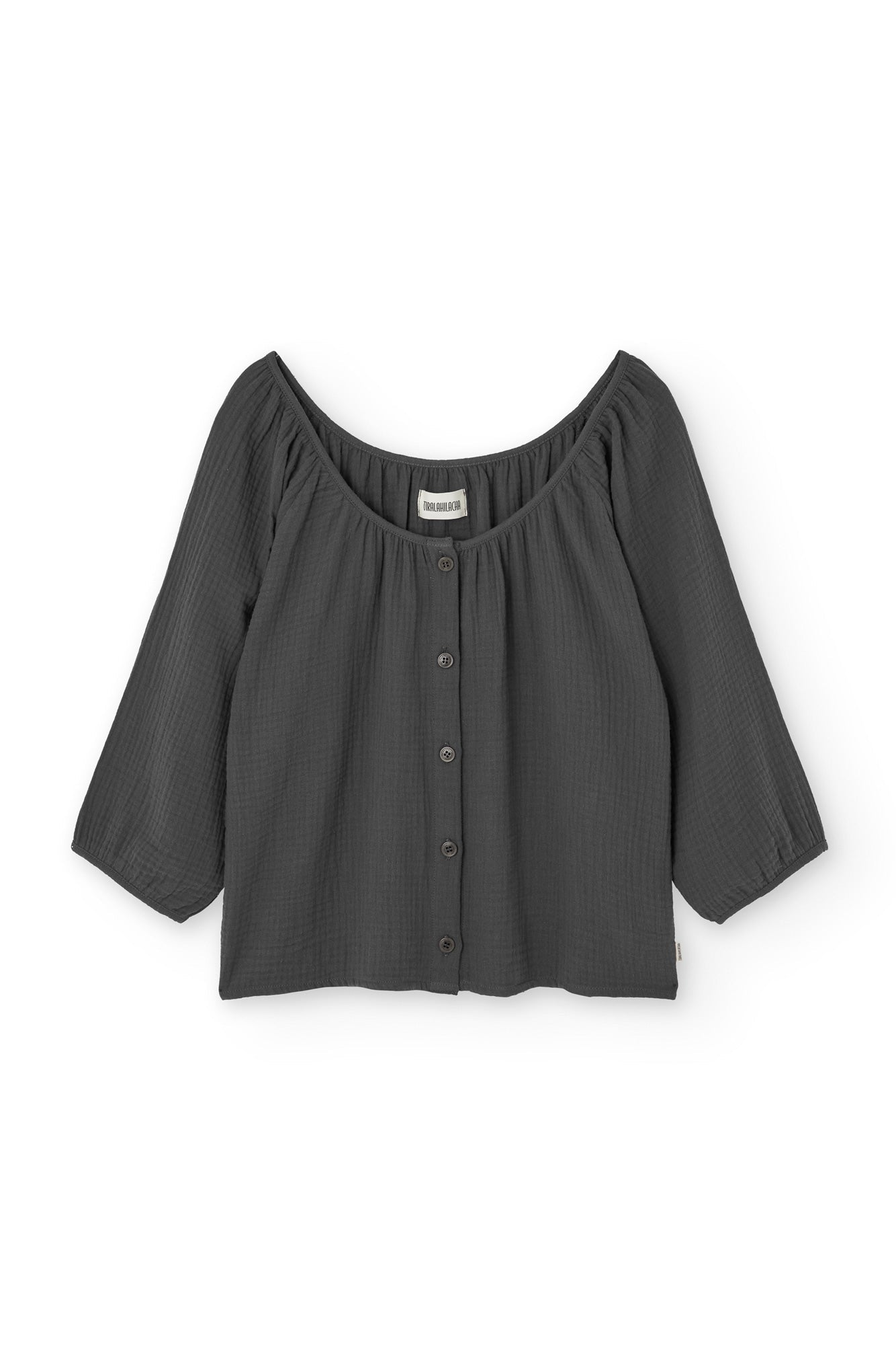 Blanche Mousseline Top Zwart