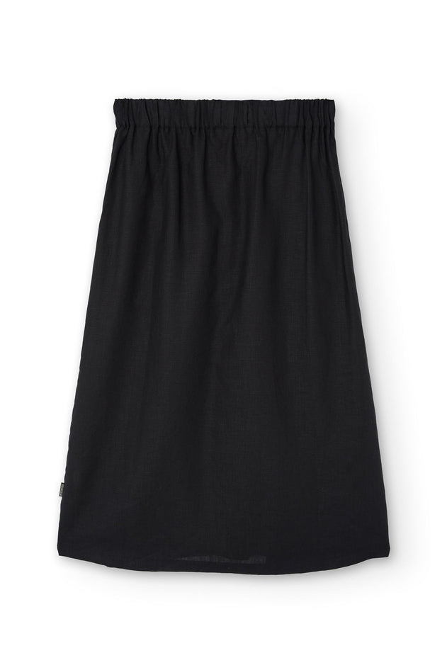 Bernadette Linen Skirt Black