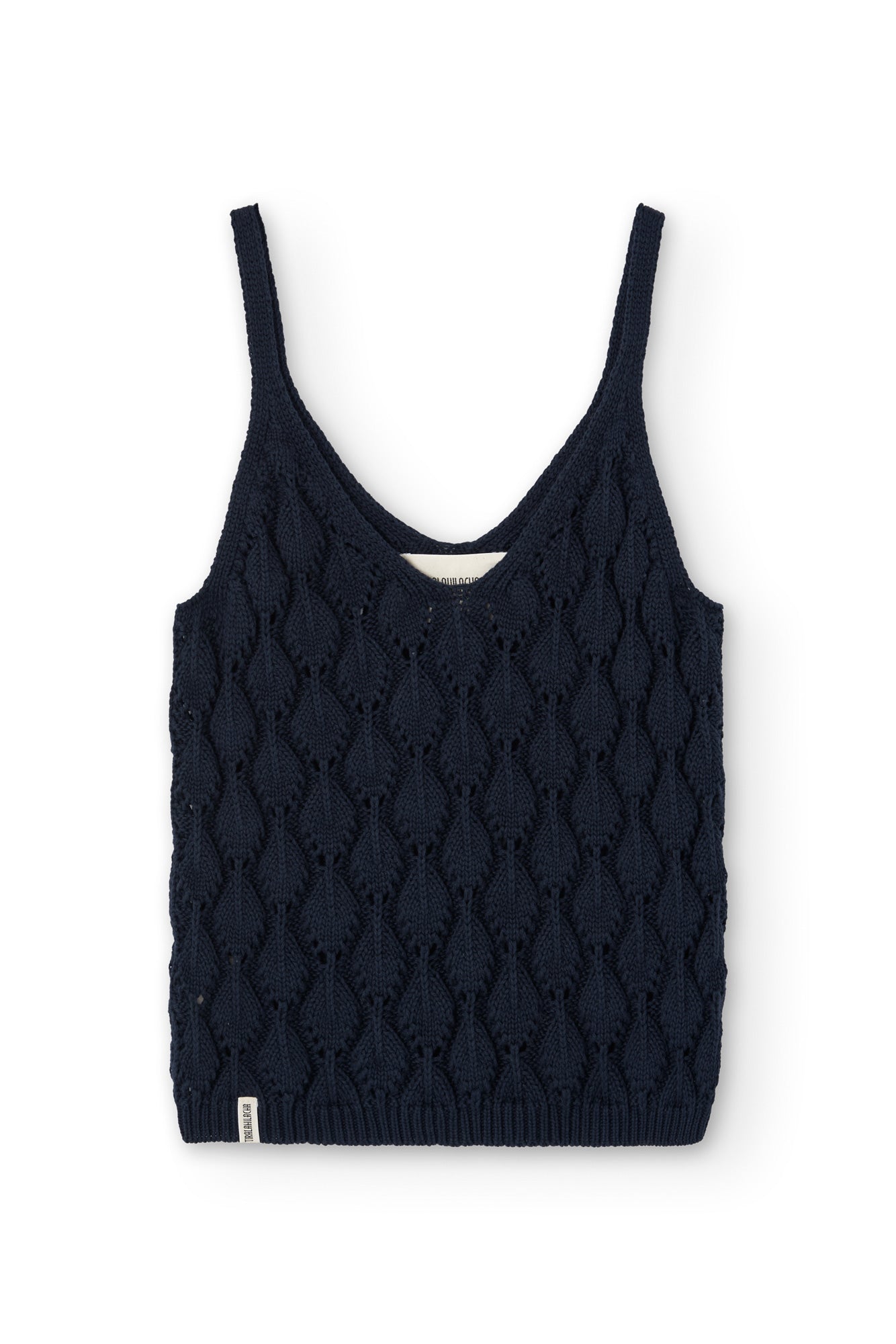 Basile Openwork Tank Top Blue