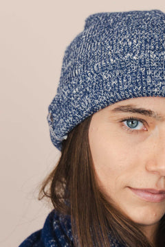 The Hemp Wool Beanie Blue