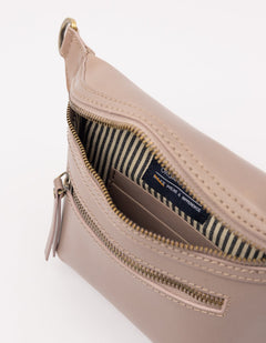Beck's Bum Bag Classic Leather Pale Mauve