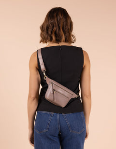 Beck's Bum Bag Classic Leather Pale Mauve