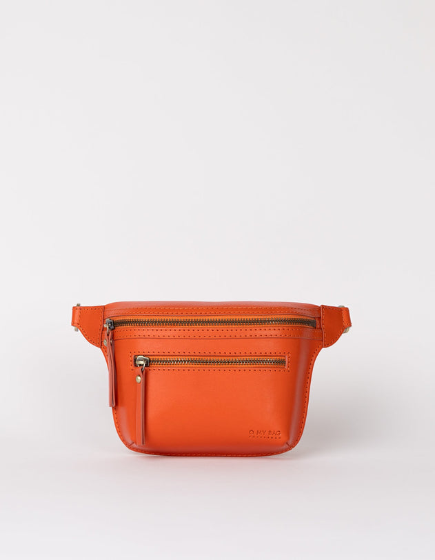 Beck's Bum Bag - Tangerine Classic Leather