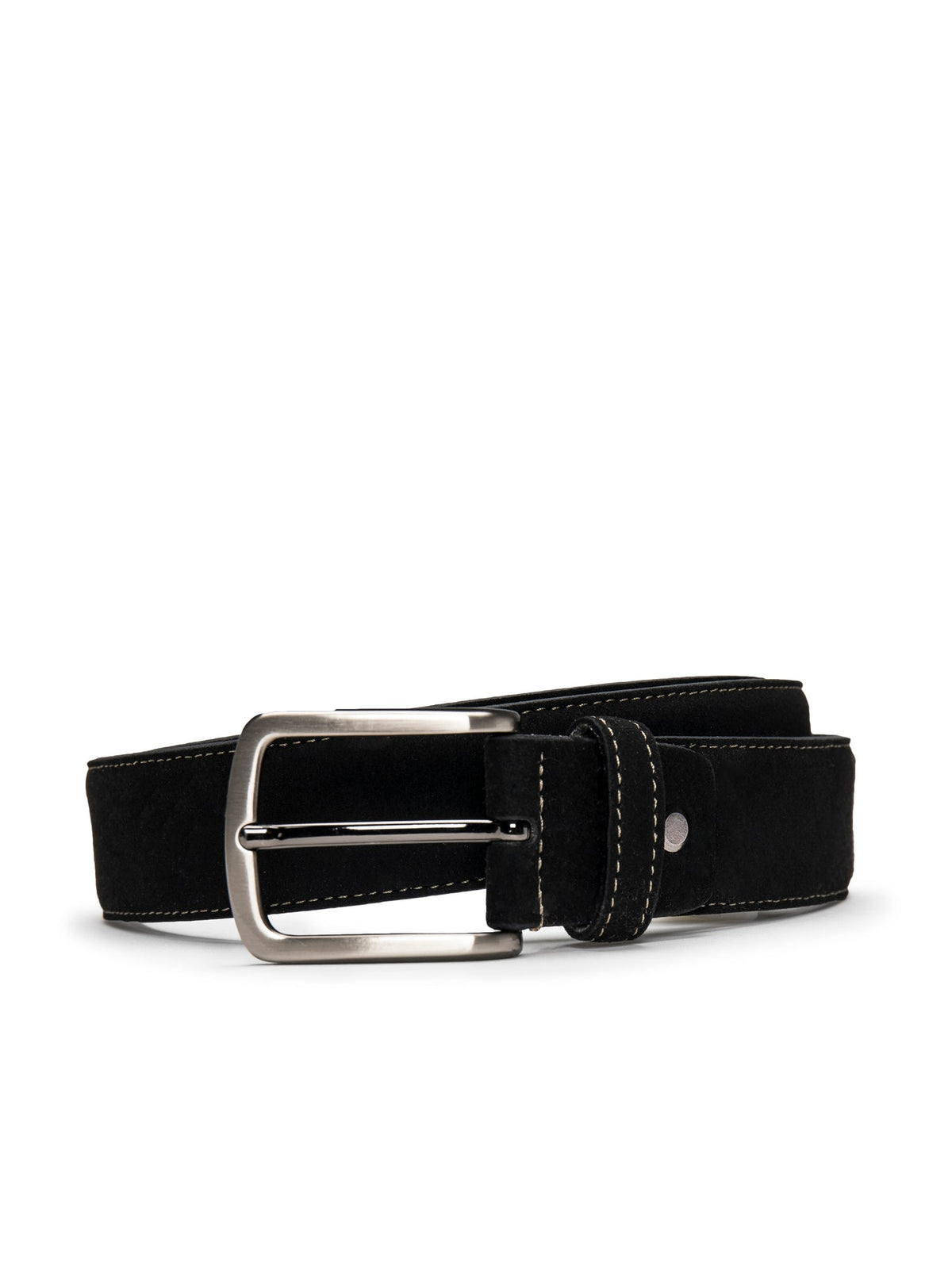 Gava Microfiber Men’s Black Vegan Belt