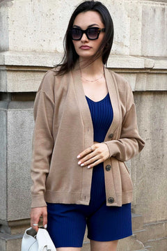 Bene Merino Cardigan Beige