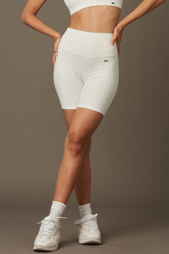 Beverly Hills Biker Shorts White