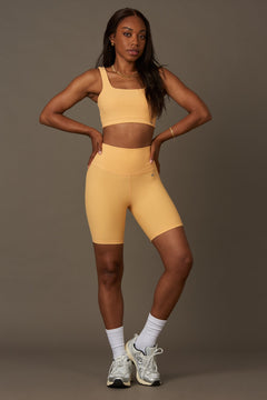 Beverly Hills Biker Shorts Peach Yellow