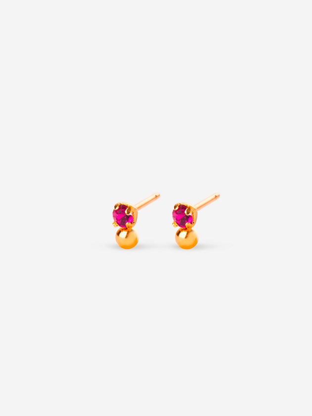 Billy Earrings Fuchsia