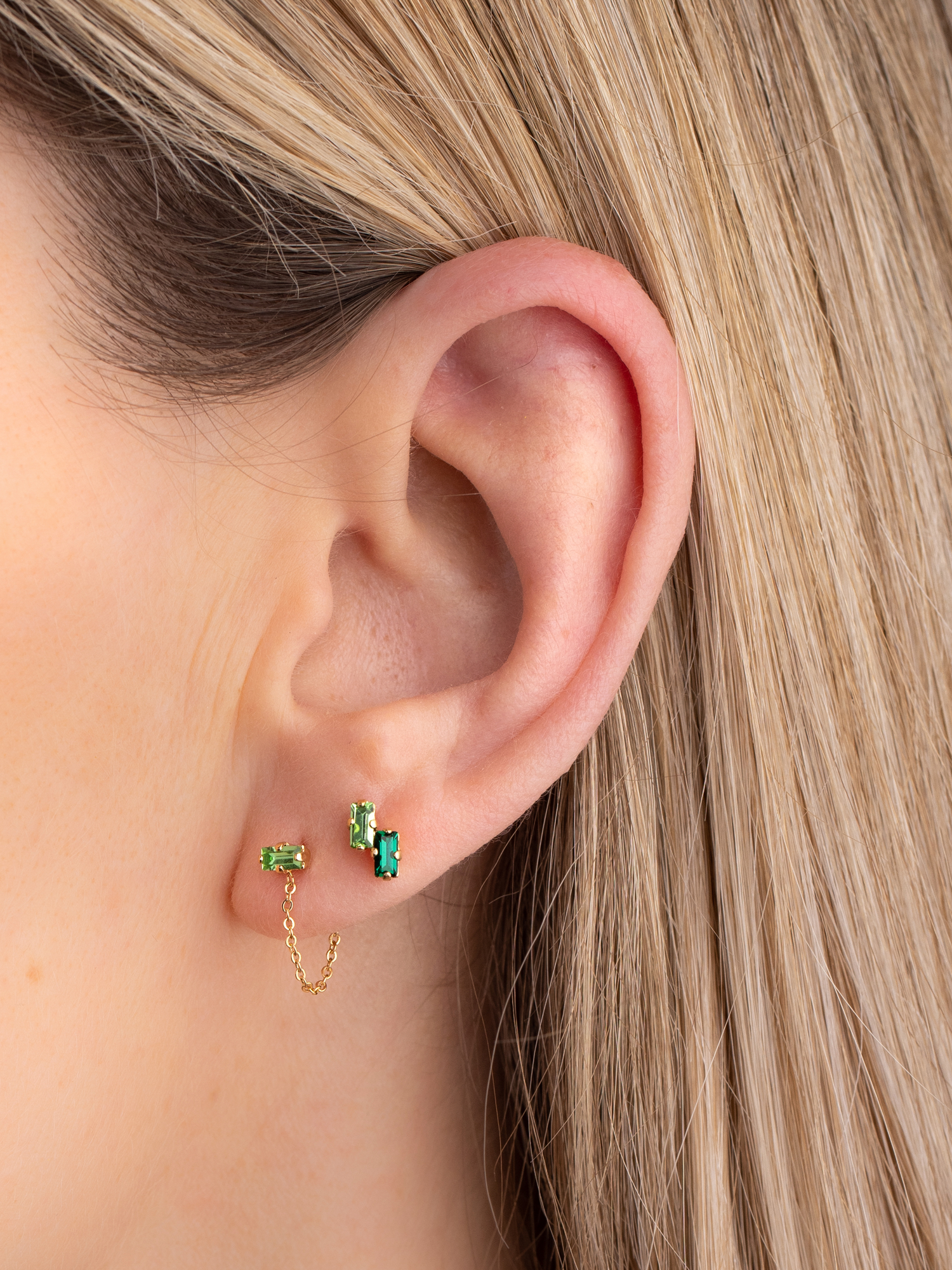 Blaise Earrings Green