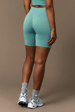 Bliss Push-Up Biker Shorts Smoke Blue